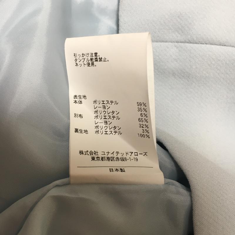アナザーエディション Another Edition ワンピース ひざ丈スカート 無地 青 / ブルー / X 白 / ホワイト /  レディース USED 古着 中古 10003975