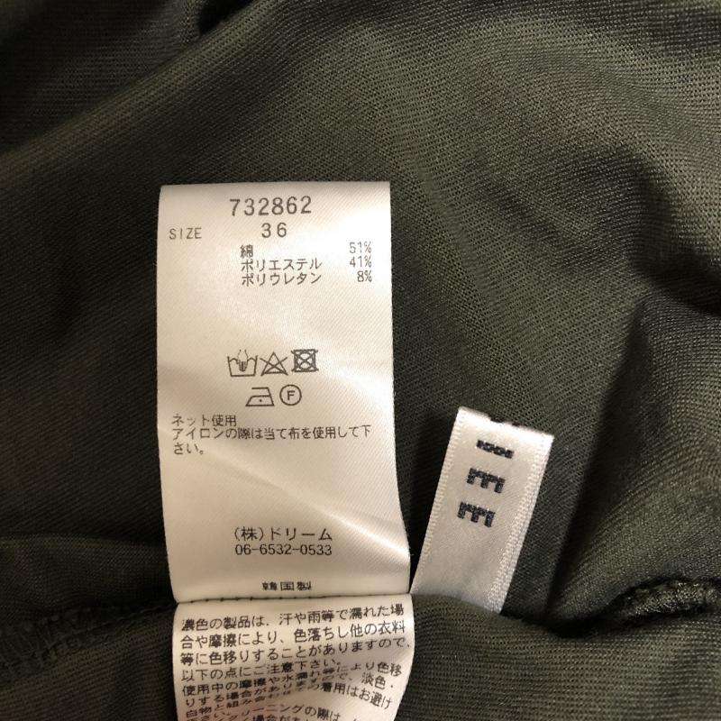 ロージー ROSIEE カットソー 半袖 36 無地 緑 / グリーン /  レディース USED 古着 中古 10004031