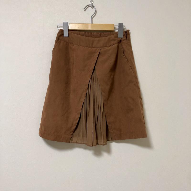 ルゥデルゥ Rew de Rew スカート ミニスカート S 無地 茶 / ブラウン / X ベージュ / ベージュ /  レディース USED 古着 中古 10004044