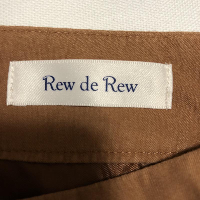 ルゥデルゥ Rew de Rew スカート ミニスカート S 無地 茶 / ブラウン / X ベージュ / ベージュ /  レディース USED 古着 中古 10004044