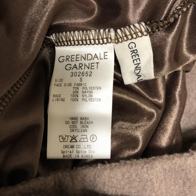 グリーンデイル ガーネット GREENDALE GARNET スカート ひざ丈スカート S 無地 X  ベージュ / ベージュ / X 黒 / ブラック /  レディース USED 古着 中古 10004053