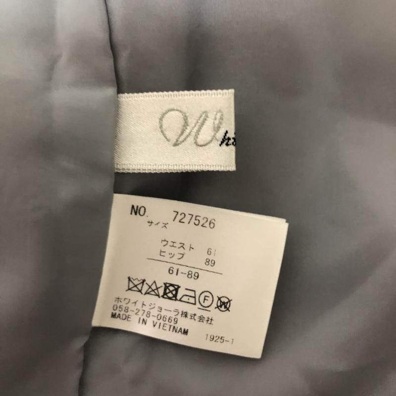 ホワイトジョーラ White Joola スカート ひざ丈スカート 無地 灰 / グレー /  レディース USED 古着 中古 10004346