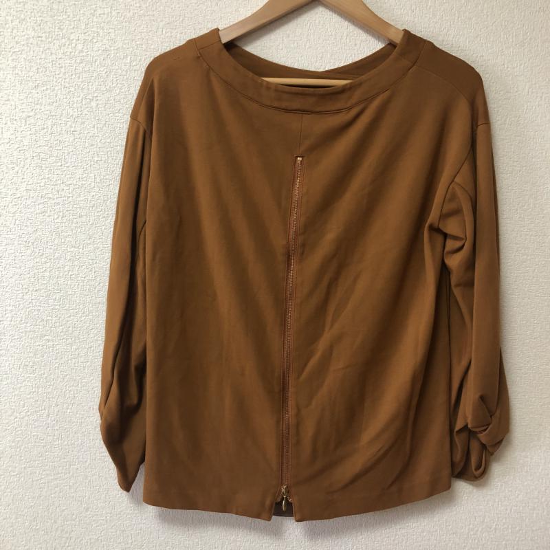エンネア Ennea カットソー 長袖 38 無地 茶 / ブラウン /  レディース USED 古着 中古 10004352