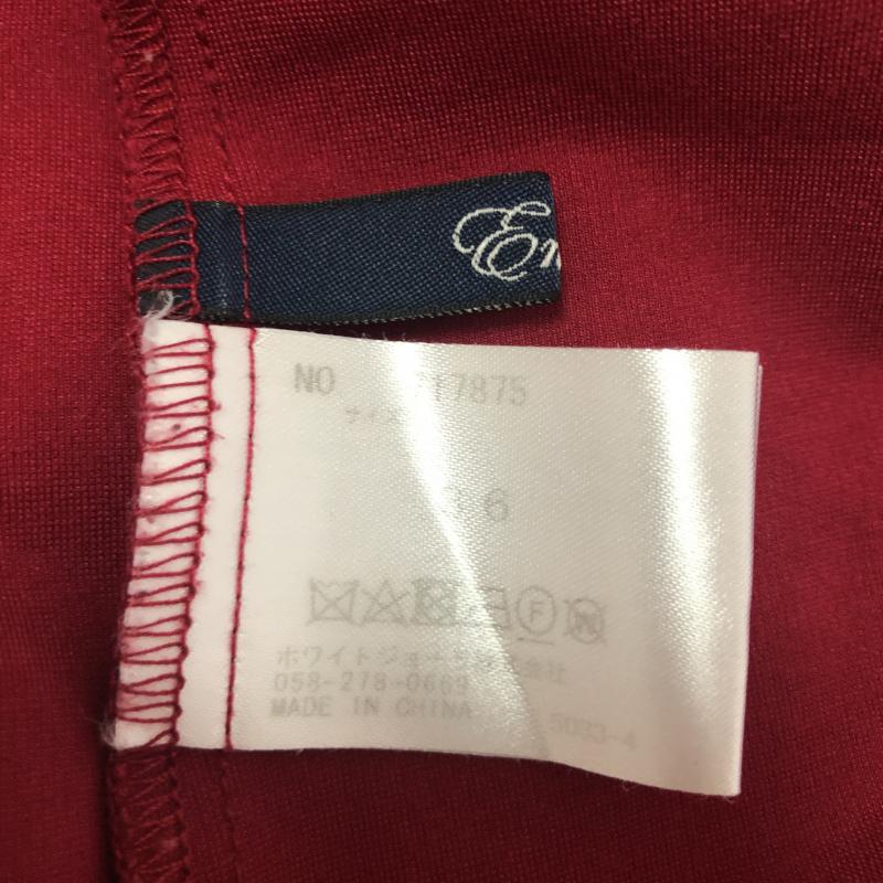 エンネア Ennea カットソー 長袖 36 無地 赤 / レッド /  レディース USED 古着 中古 10004358