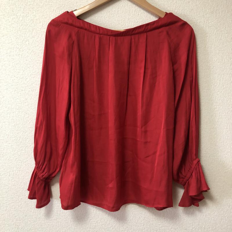 エンネア Ennea カットソー 長袖 36 無地 赤 / レッド /  レディース USED 古着 中古 10004359