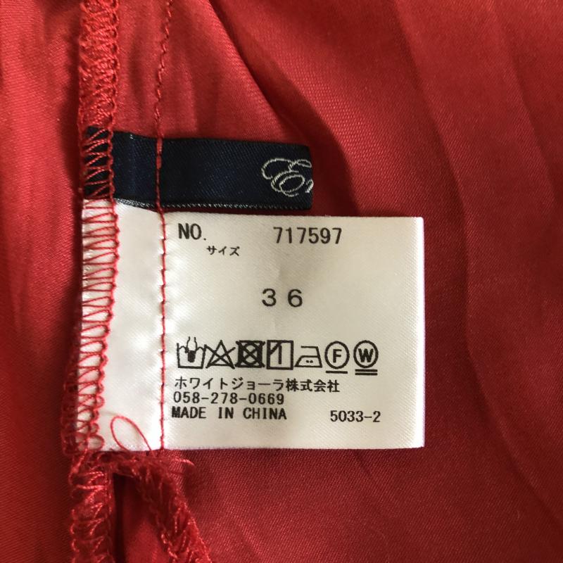 エンネア Ennea カットソー 長袖 36 無地 赤 / レッド /  レディース USED 古着 中古 10004359