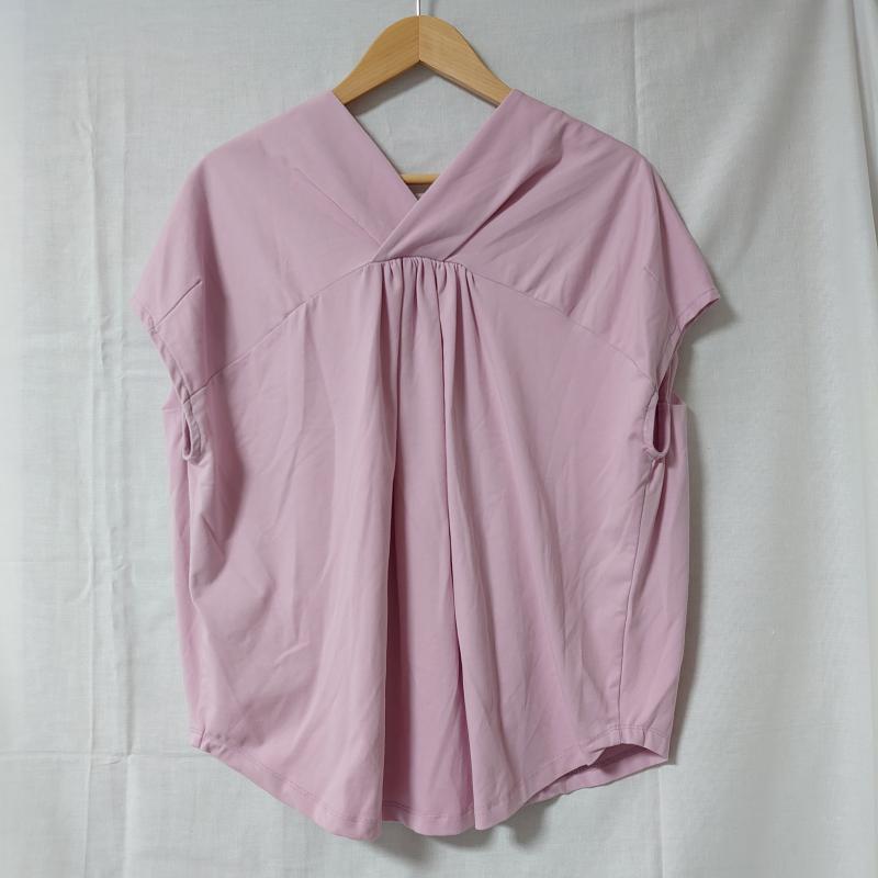 ロージー ROSIEE カットソー 半袖 40 無地 桃 / ピンク /  レディース USED 古着 中古 10004384