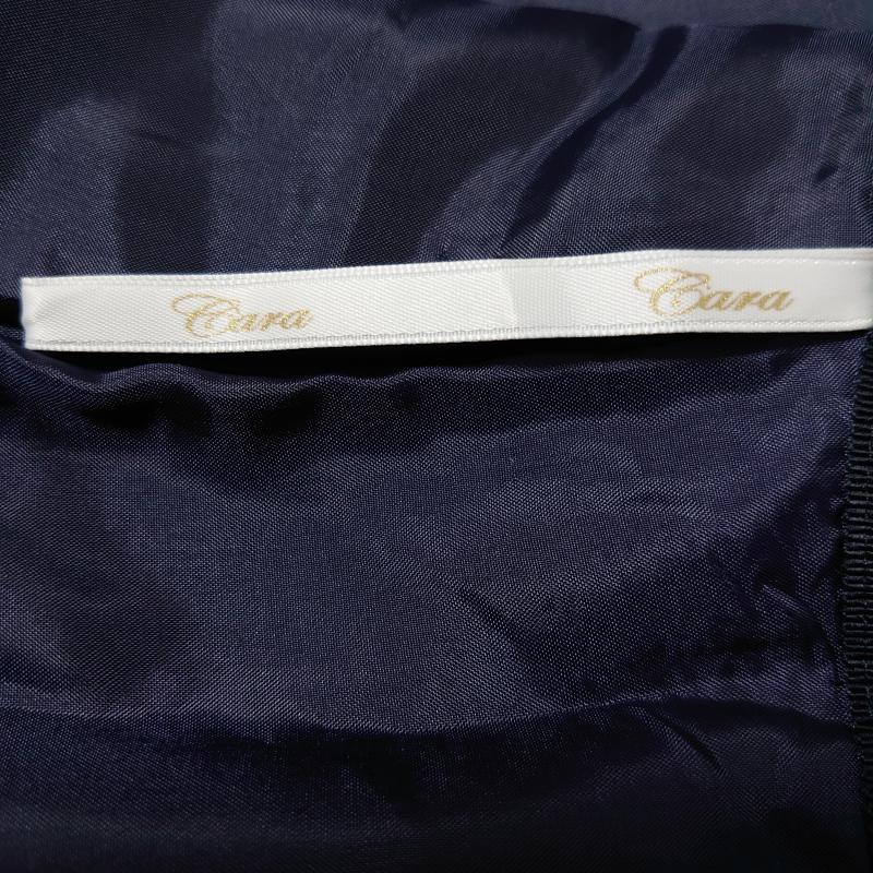 カーラ Cara スカート ひざ丈スカート  緑 / グリーン / X 黒 / ブラック /  レディース USED 古着 中古 10004388