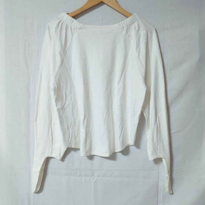 マルレーヌ ジョベル MARLENE JOBERT カットソー 長袖 M 無地 白 / ホワイト /  レディース USED 古着 中古 10004390