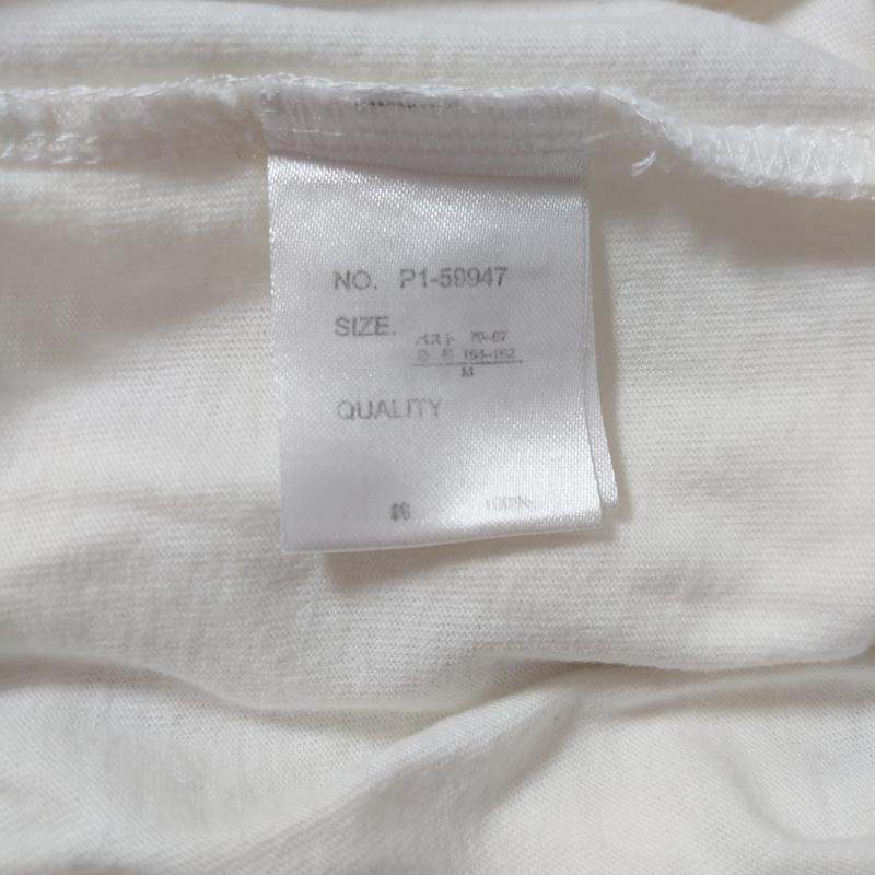マルレーヌ ジョベル MARLENE JOBERT カットソー 長袖 M 無地 白 / ホワイト /  レディース USED 古着 中古 10004390