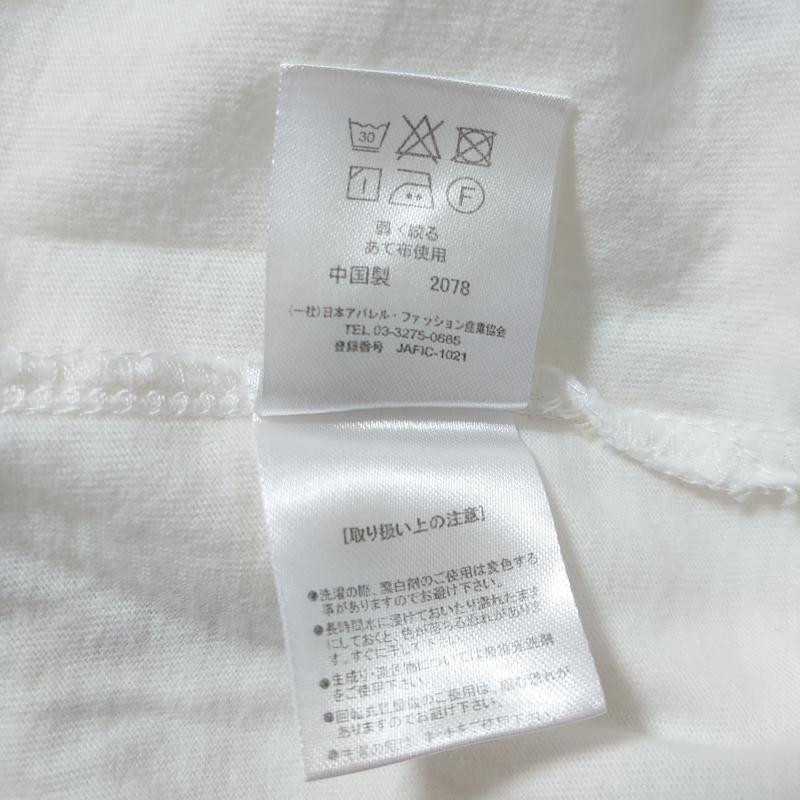 マルレーヌ ジョベル MARLENE JOBERT カットソー 長袖 M 無地 白 / ホワイト /  レディース USED 古着 中古 10004390