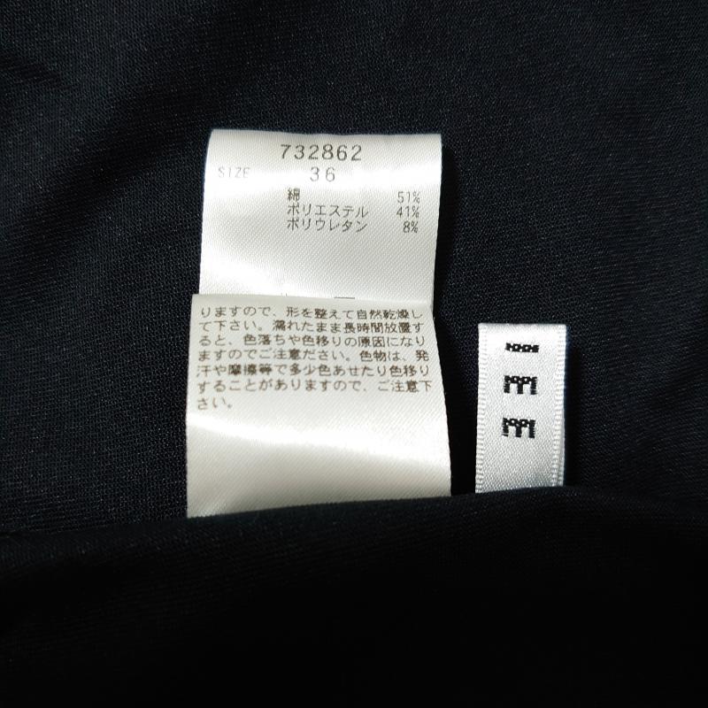 ロージー ROSIEE カットソー 半袖 36 無地 黒 / ブラック /  レディース USED 古着 中古 10004414