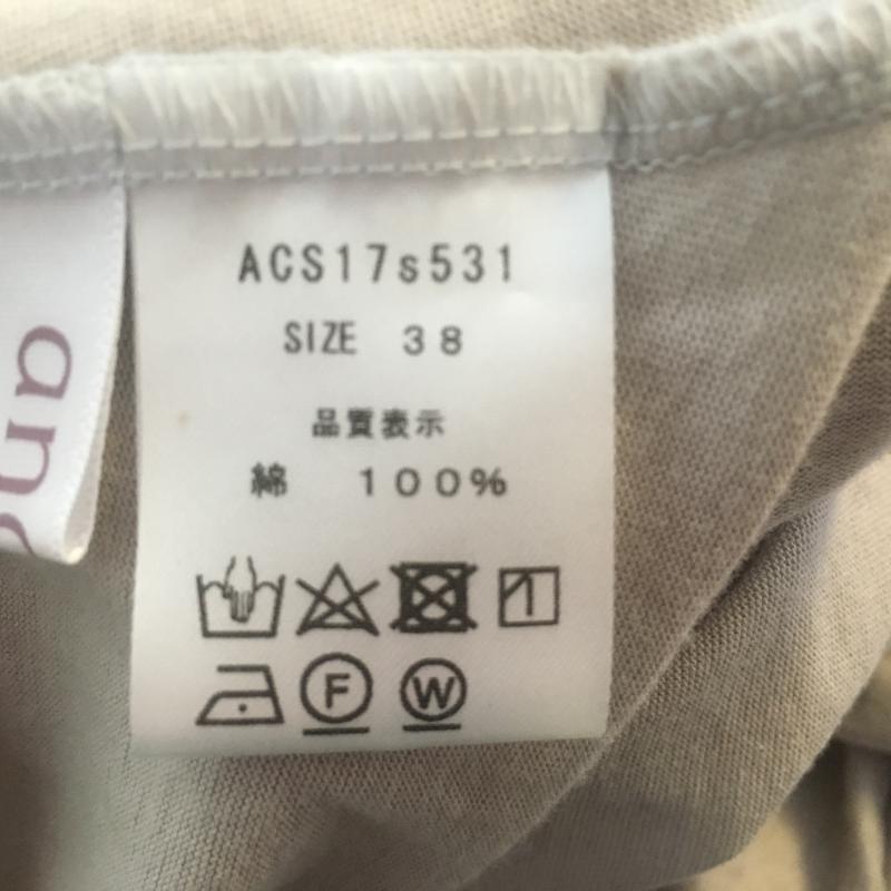 アナナス anana カットソー 半袖 38 無地 灰 / グレー /  レディース USED 古着 中古 10004426