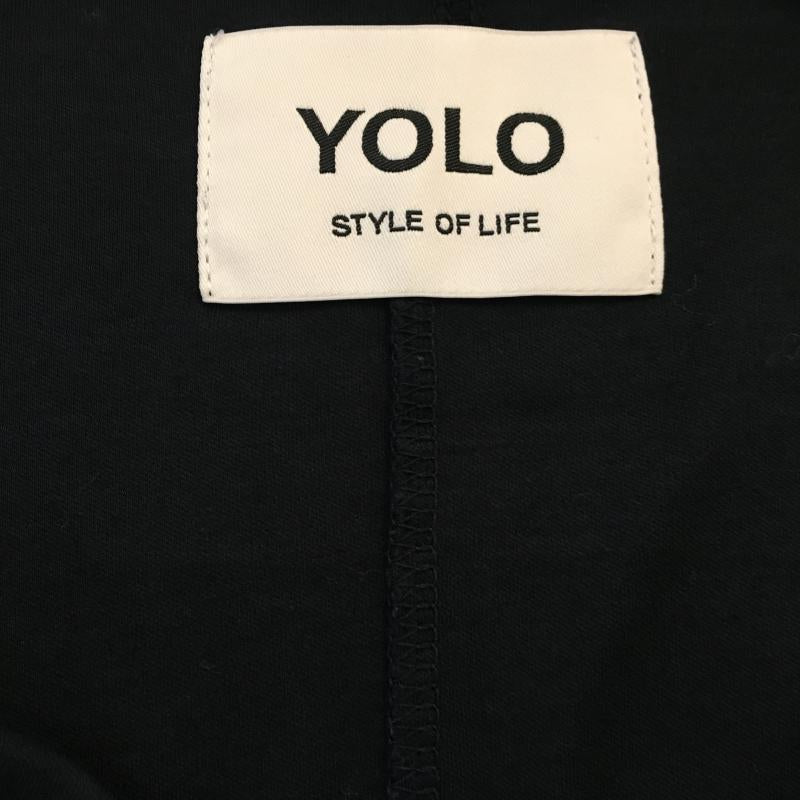 ヨーロ YOLO カットソー 半袖 40 無地 紺 / ネイビー /  レディース USED 古着 中古 10004436