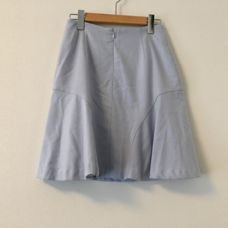 エンネア Ennea スカート ひざ丈スカート 36インチ 無地 青 / ブルー /  レディース USED 古着 中古 10004448