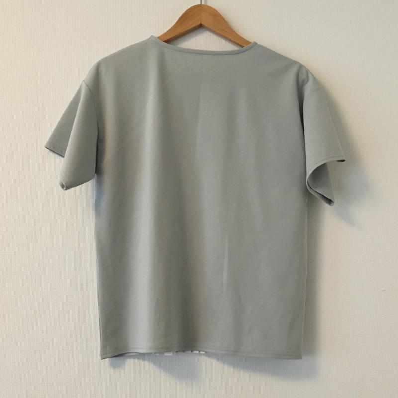 ヨーロ YOLO カットソー 半袖 38 無地 白 / ホワイト / X 緑 / グリーン /  レディース USED 古着 中古 10004453