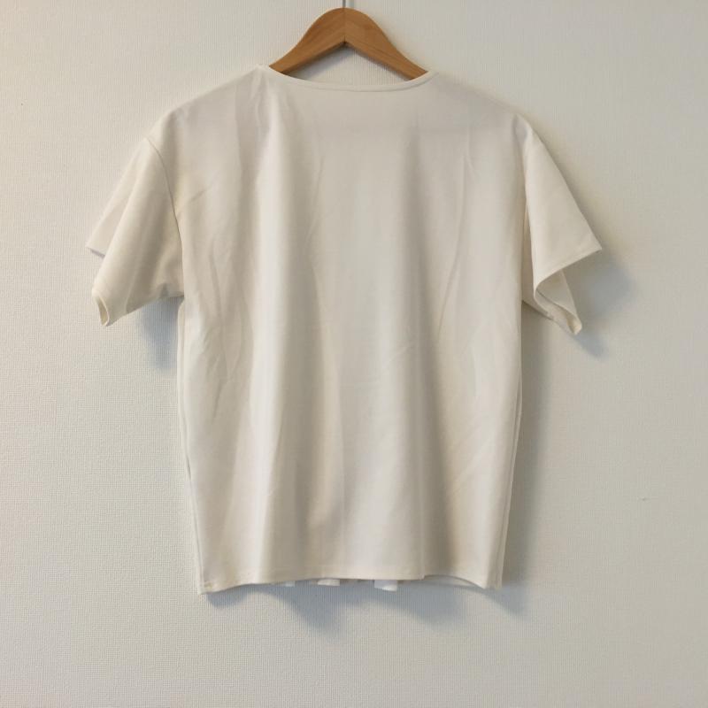 ヨーロ YOLO カットソー 半袖 36 無地 白 / ホワイト /  レディース USED 古着 中古 10004469