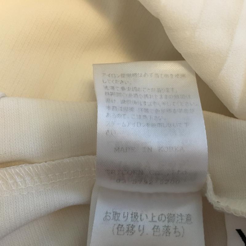 ヨーロ YOLO カットソー 半袖 36 無地 白 / ホワイト /  レディース USED 古着 中古 10004469
