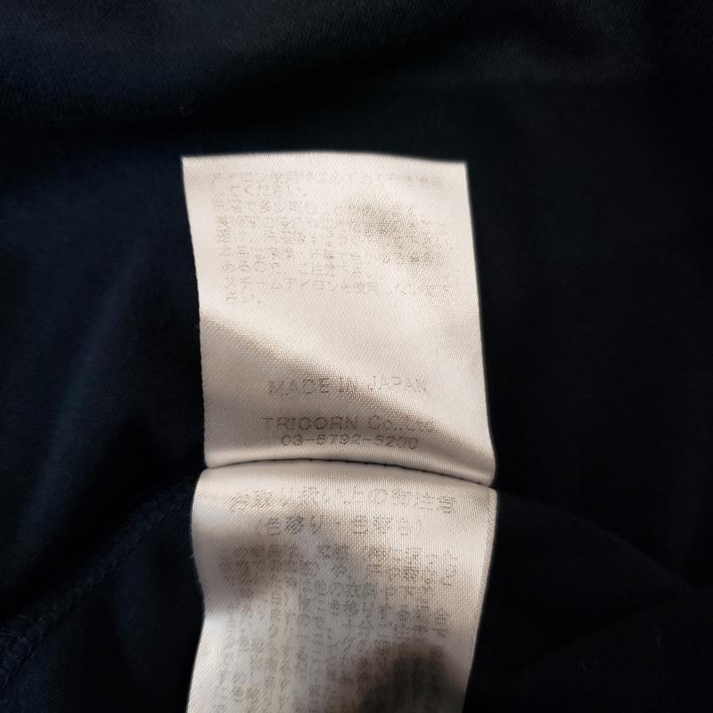 ヨーロ YOLO カットソー 半袖 38 無地 紺 / ネイビー /  レディース USED 古着 中古 10004511