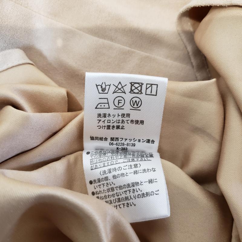 ドナマリー DONA MARIE カットソー 長袖 38 無地 ベージュ / ベージュ /  レディース USED 古着 中古 10004527