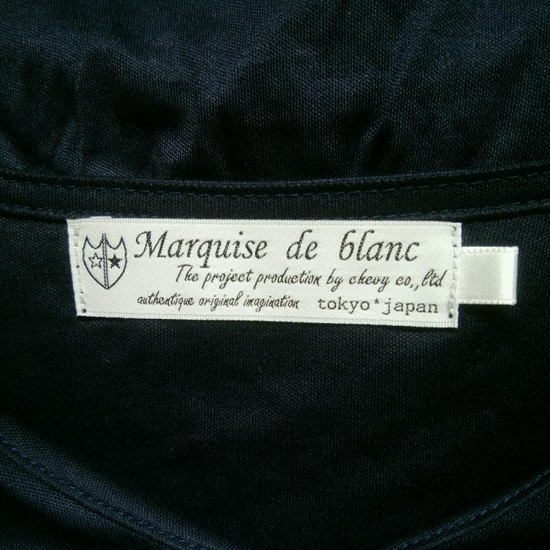 マルキスデブラン Marquise de blanc カットソー 長袖 38 無地 紺 / ネイビー /  レディース USED 古着 中古 10004547