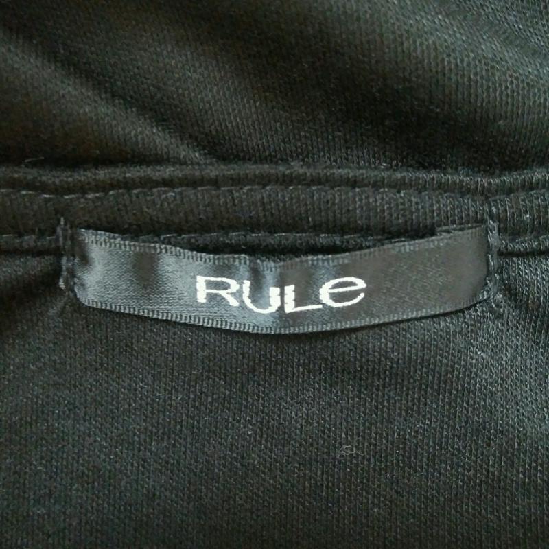 ルール RULe カットソー 長袖 カシュクールカットソー M 無地 黒 / ブラック /  レディース USED 古着 中古 10004571