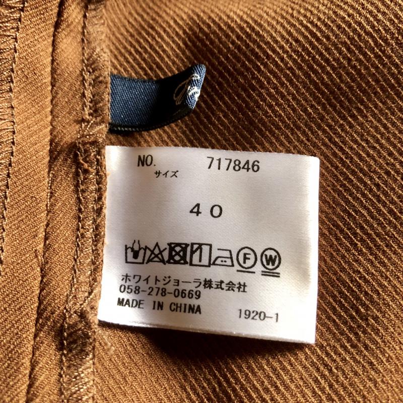エンネア Ennea パンツ スラックス 40インチ 無地 茶 / ブラウン /  レディース USED 古着 中古 10004632