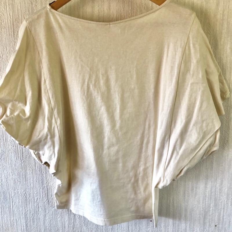 アナナス anana カットソー 半袖 38 無地 ベージュ / ベージュ /  レディース USED 古着 中古 10004636