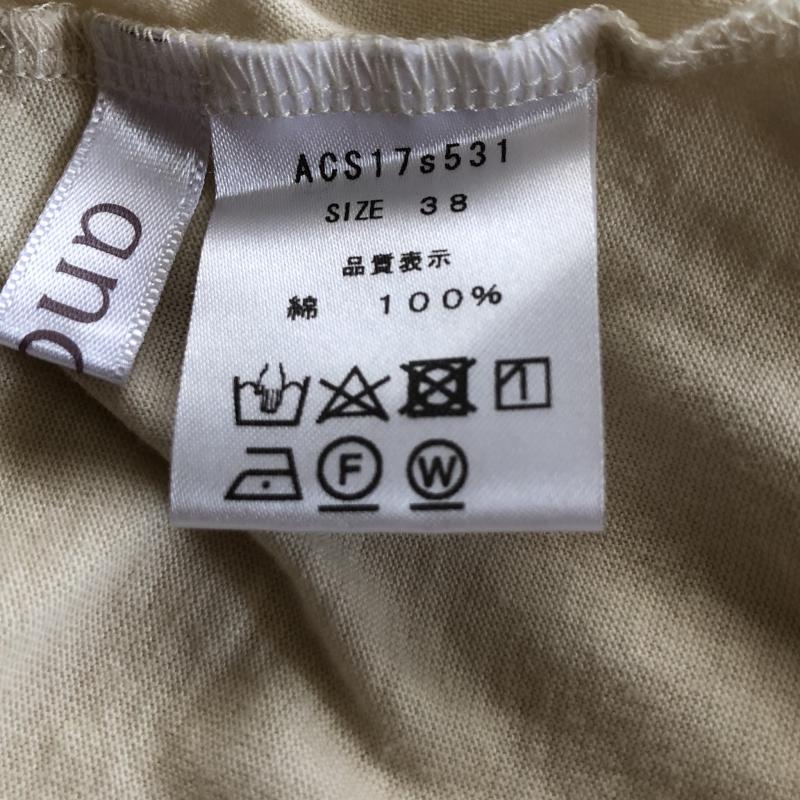 アナナス anana カットソー 半袖 38 無地 ベージュ / ベージュ /  レディース USED 古着 中古 10004636