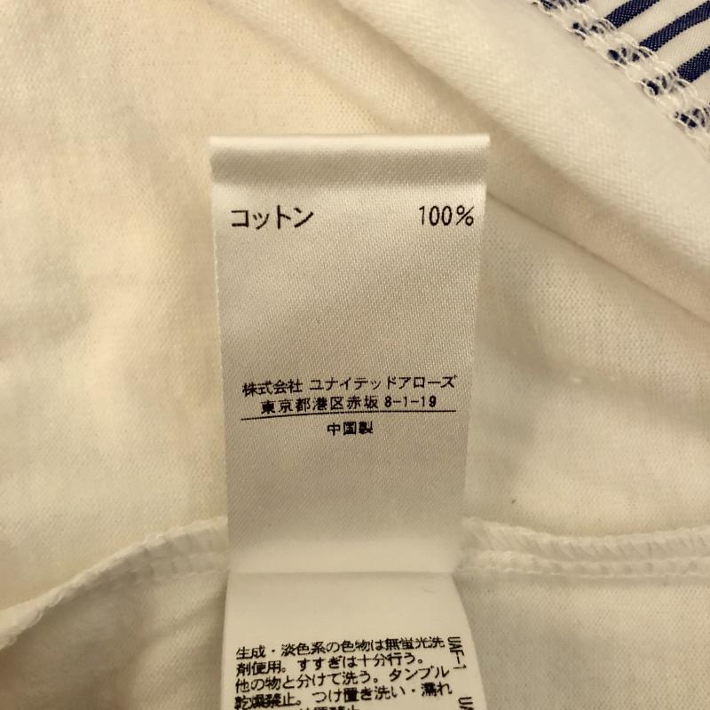 アデイインザライフ A Day in the Life カットソー 半袖 M 無地 X ストライプ 白 / ホワイト / X 青 / ブルー /  メンズ USED 古着 中古 10004660