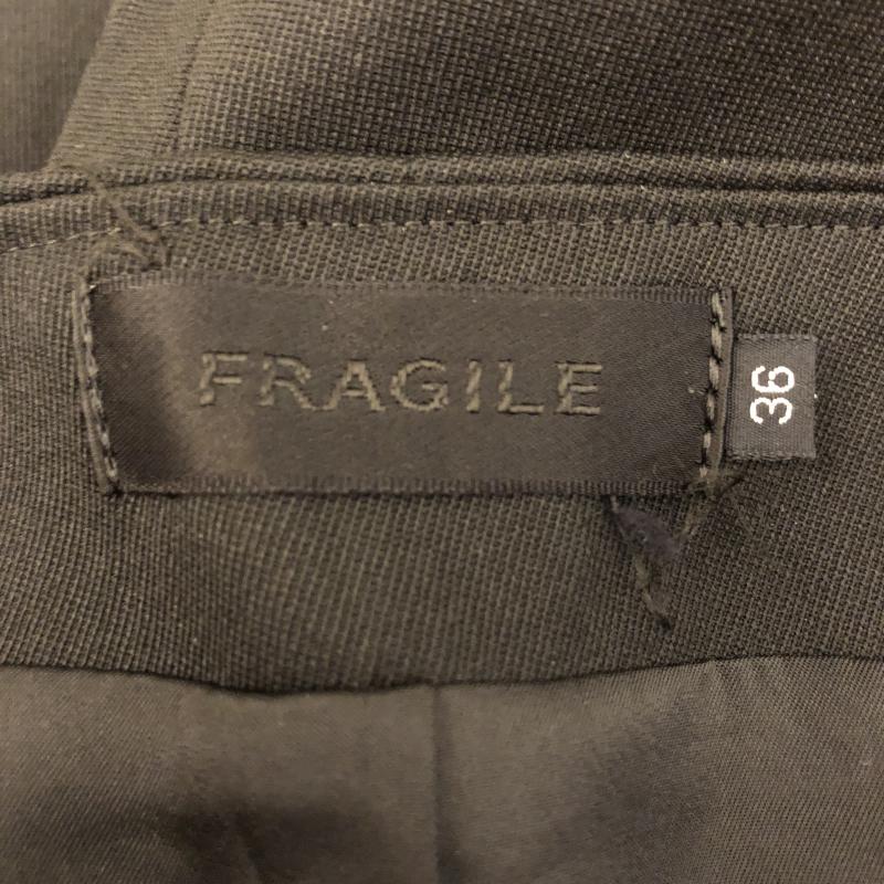 フラジール FRAGILE スカート ひざ丈スカート 36インチ 無地 黒 / ブラック /  レディース USED 古着 中古 10004679