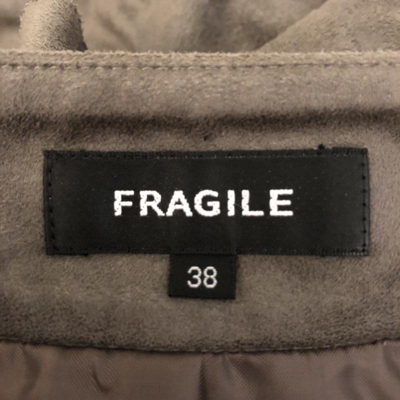 フラジール FRAGILE スカート ひざ丈スカート 38インチ 無地 茶 / ブラウン /  レディース USED 古着 中古 10004683