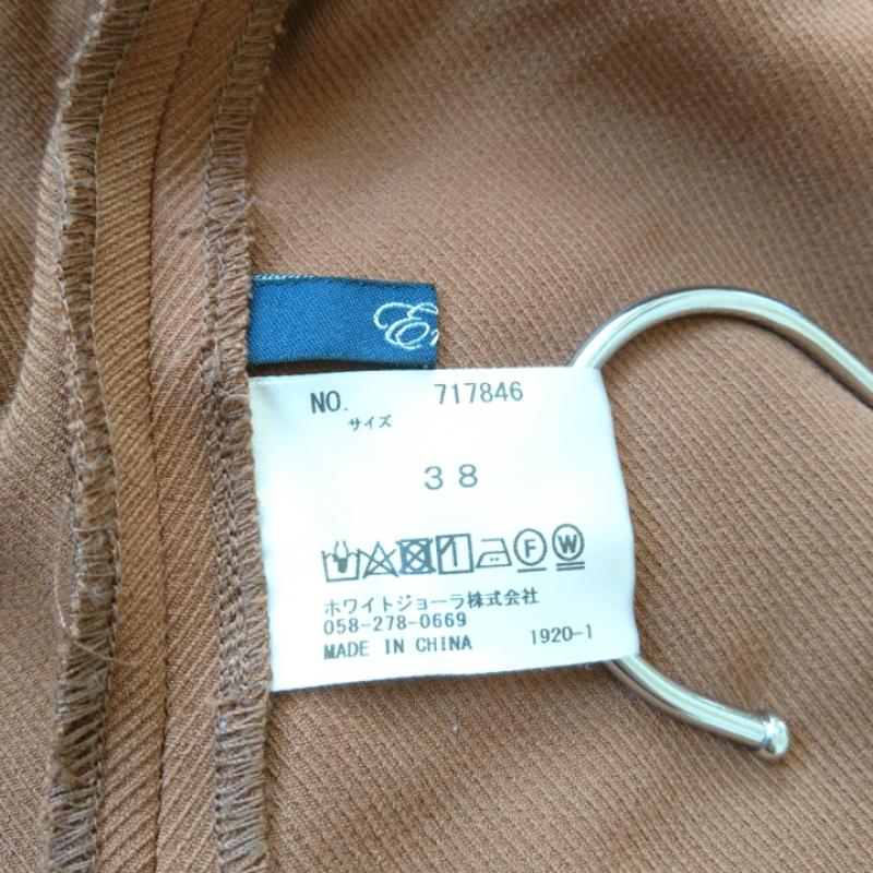 エンネア Ennea パンツ スラックス 38インチ 無地 茶 / ブラウン /  レディース USED 古着 中古 10004707