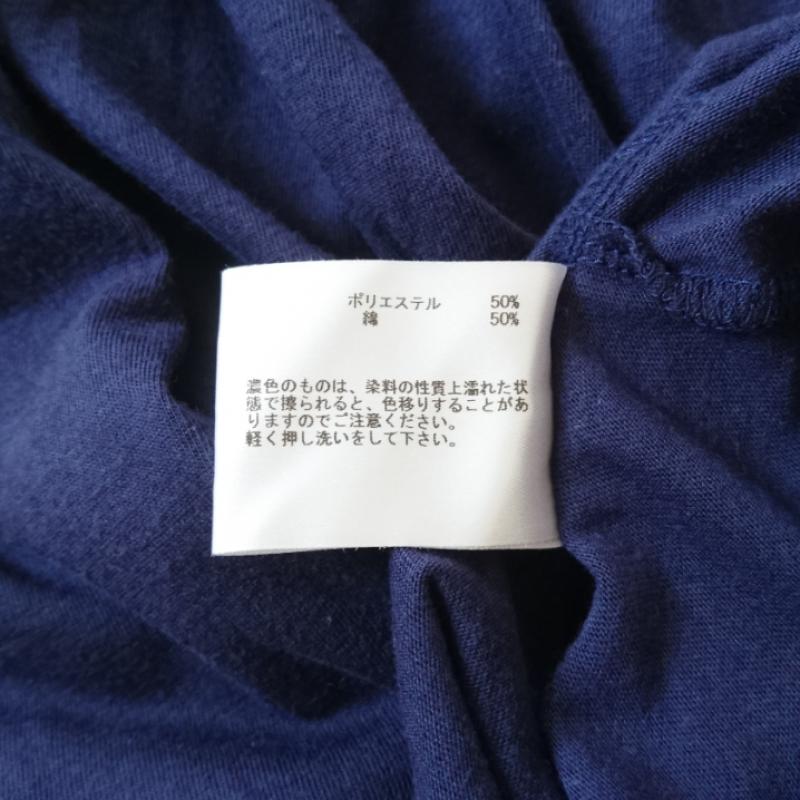 ホワイトジョーラ White Joola Tシャツ 長袖 38 無地 紺 / ネイビー /  レディース USED 古着 中古 10004733