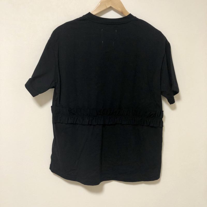 ヨーロ YOLO カットソー 半袖 40 無地 黒 / ブラック /  レディース USED 古着 中古 10004750