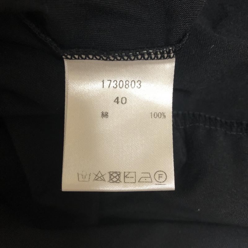 ヨーロ YOLO カットソー 半袖 40 無地 黒 / ブラック /  レディース USED 古着 中古 10004750