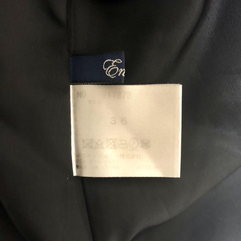 エンネア Ennea スカート ひざ丈スカート 36 無地 黒 / ブラック /  レディース USED 古着 中古 10004772