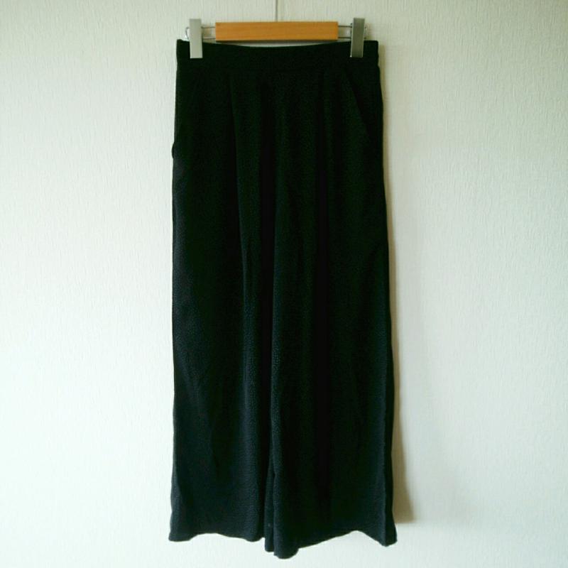 ショコラ フィネ ローブ chocol raffine robe ボトムス ボトムス ワイドパンツ FREE ドット 黒 / ブラック / X 灰 / グレー /  レディース USED 古着 中古 10004860