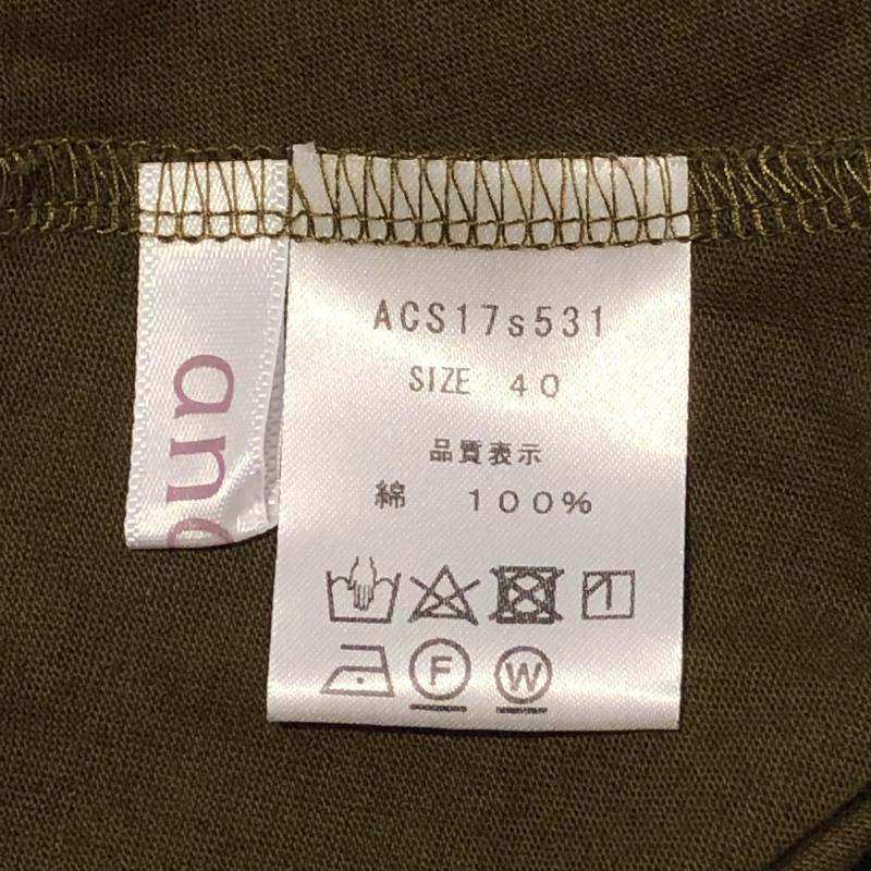 アナナス anana カットソー 半袖 40 無地 緑 / グリーン /  レディース USED 古着 中古 10004888