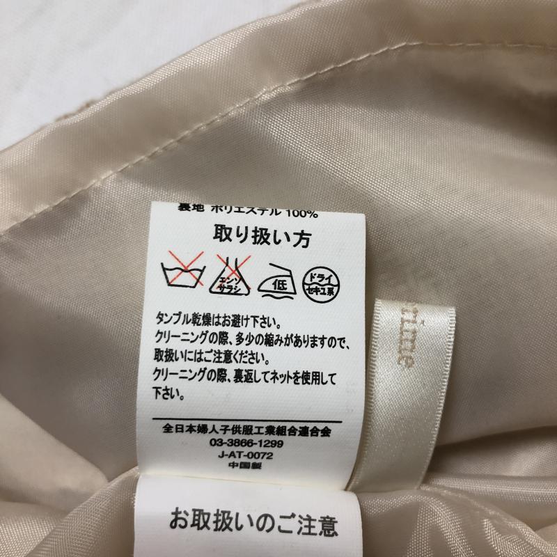 エルディープライム LD prime スカート ミニスカート M チェック 白 / ホワイト / X ベージュ / ベージュ /  レディース USED 古着 中古 10004953