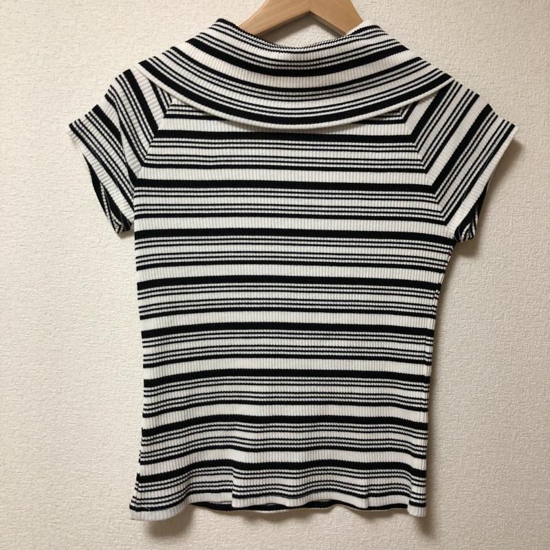 リアラ Reala カットソー 半袖 M ボーダー柄 白 / ホワイト / X 青 / ブルー /  レディース USED 古着 中古 10004983