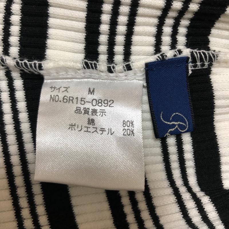 リアラ Reala カットソー 半袖 M ボーダー柄 白 / ホワイト / X 青 / ブルー /  レディース USED 古着 中古 10004983