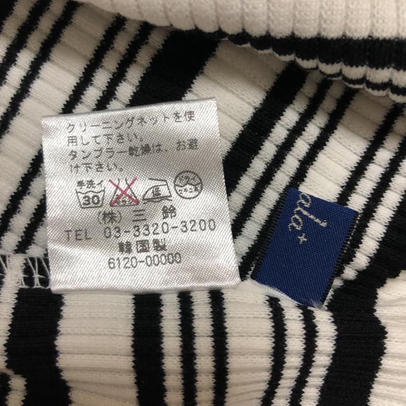 リアラ Reala カットソー 半袖 M ボーダー柄 白 / ホワイト / X 青 / ブルー /  レディース USED 古着 中古 10004983
