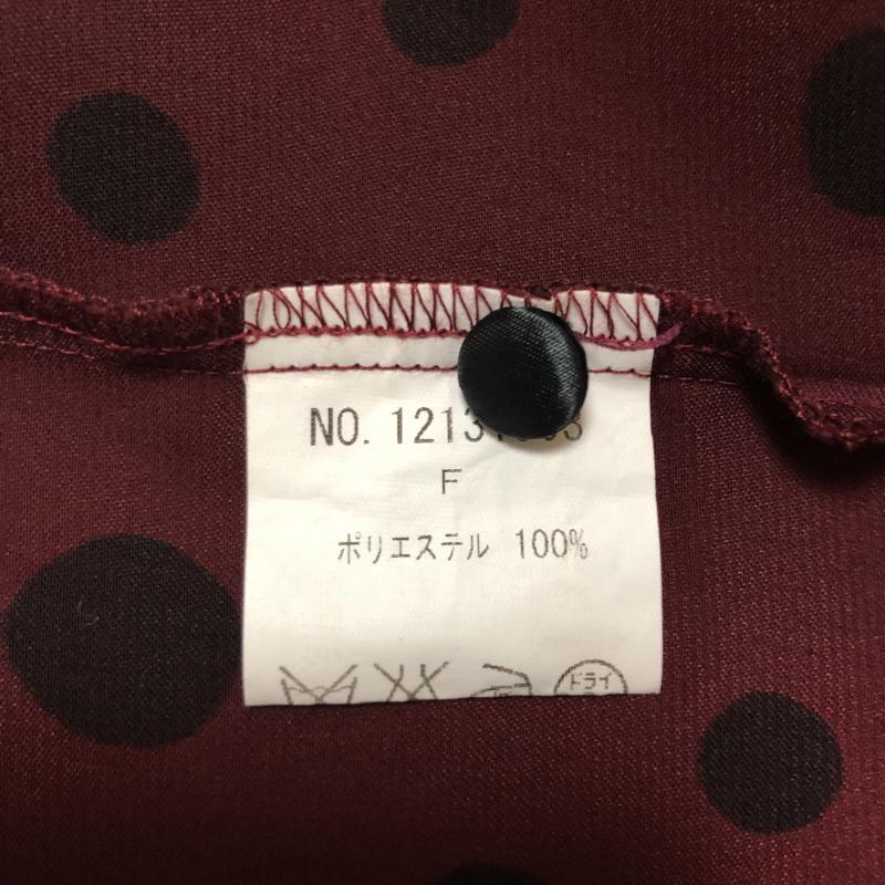 フリークスストア FREAK'S STORE カットソー 長袖 FREE ドット 黒 / ブラック / X 赤 / レッド /  レディース USED 古着 中古 10004986