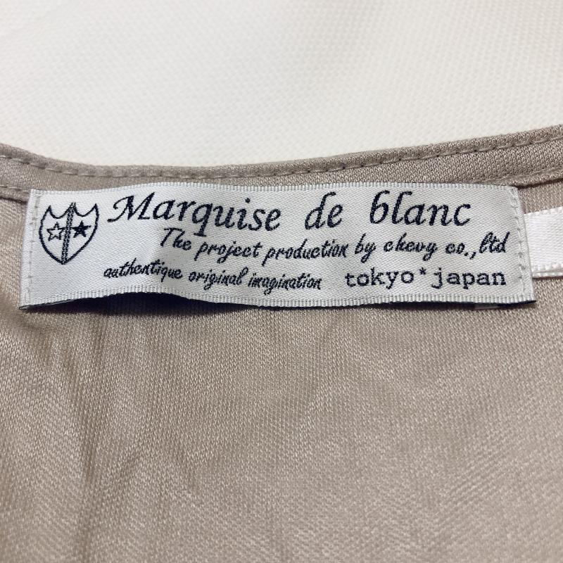 マルキスデブラン Marquise de blanc カットソー 長袖 38 無地 ベージュ / ベージュ /  レディース USED 古着 中古 10004991