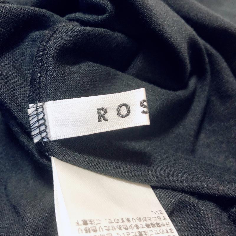ロージー ROSIEE カットソー 半袖 38 無地 黒 / ブラック /  レディース USED 古着 中古 10004994