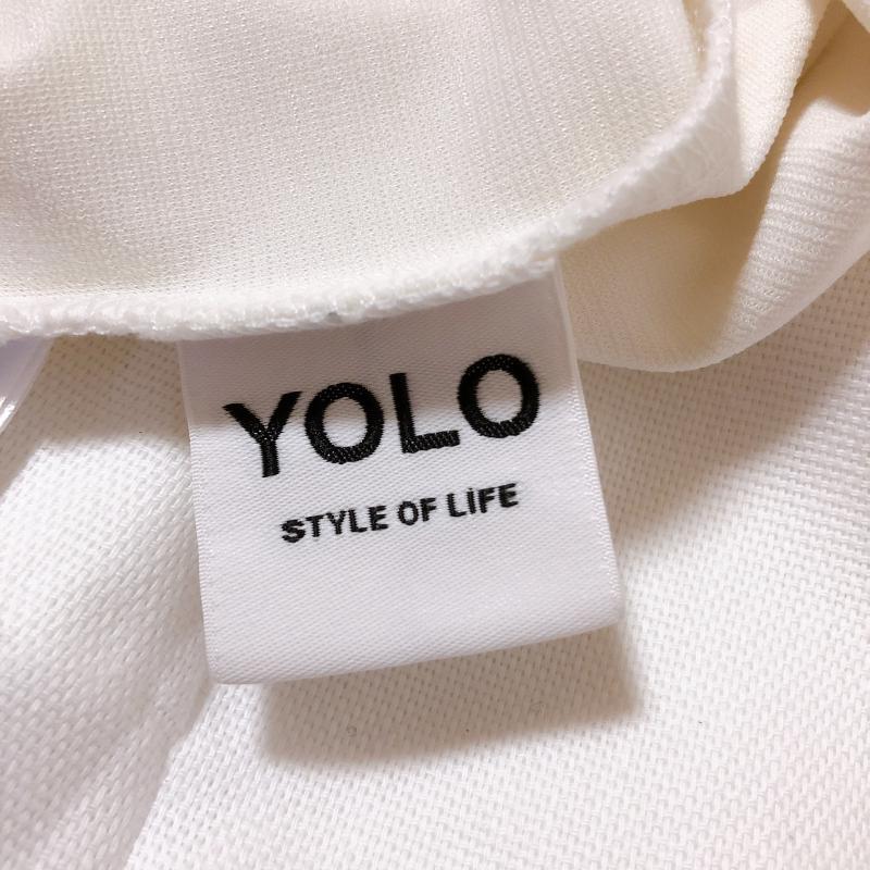 ヨーロ YOLO カットソー 半袖 36 無地 白 / ホワイト /  レディース USED 古着 中古 10004998