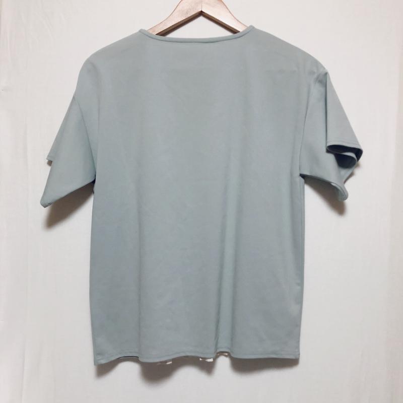 ヨーロ YOLO カットソー 半袖 38 無地 白 / ホワイト / X 緑 / グリーン /  レディース USED 古着 中古 10005020