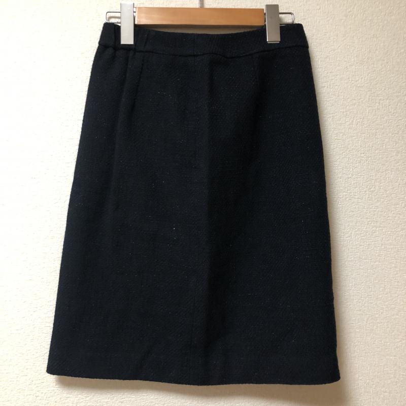 ホワイトジョーラ White Joola スカート ひざ丈スカート 無地 紺 / ネイビー /  レディース USED 古着 中古 10005080