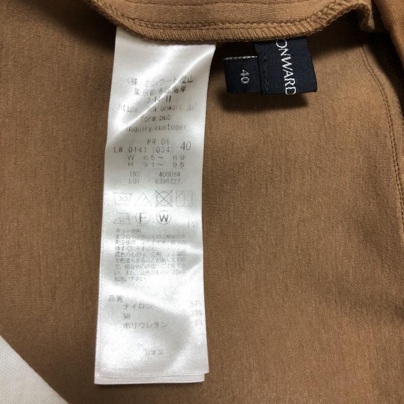 オンワードジェイブリッジ ONWARD J BRIDGE パンツ スラックス 40 無地 ベージュ / ベージュ /  レディース USED 古着 中古 10005120